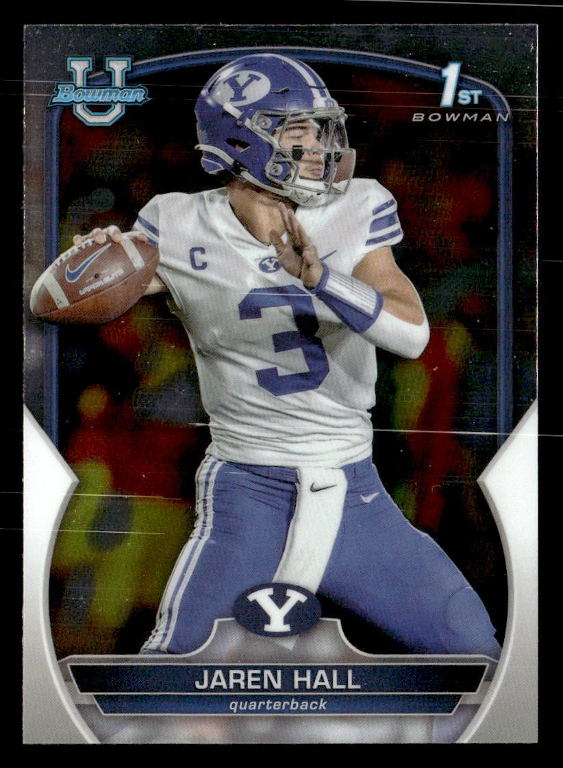 Jaren Hall 2022 Bowman University Chrome Card #85 BYU Cougars