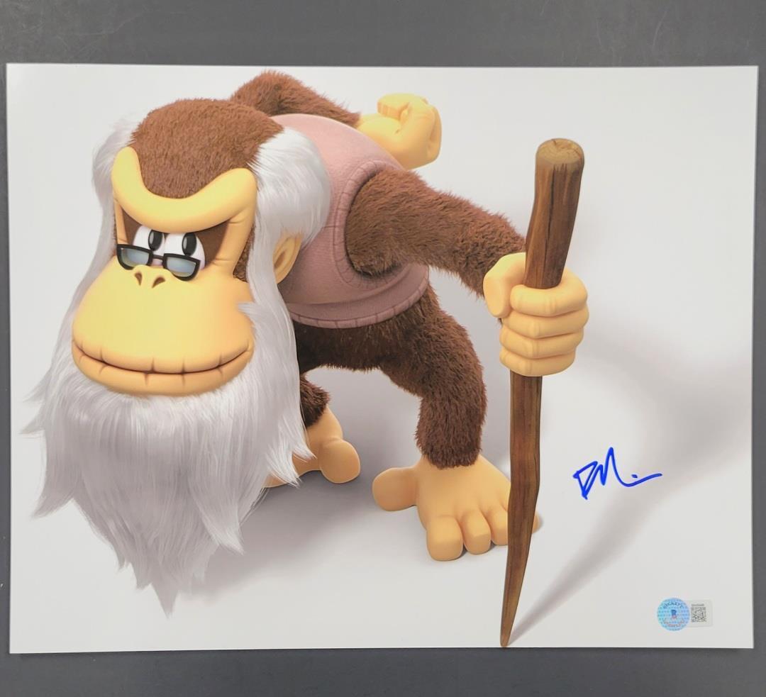 Fred Armisen signed Cranky Kong 11x14 photo Super Mario autograph C~ Beckett BAS