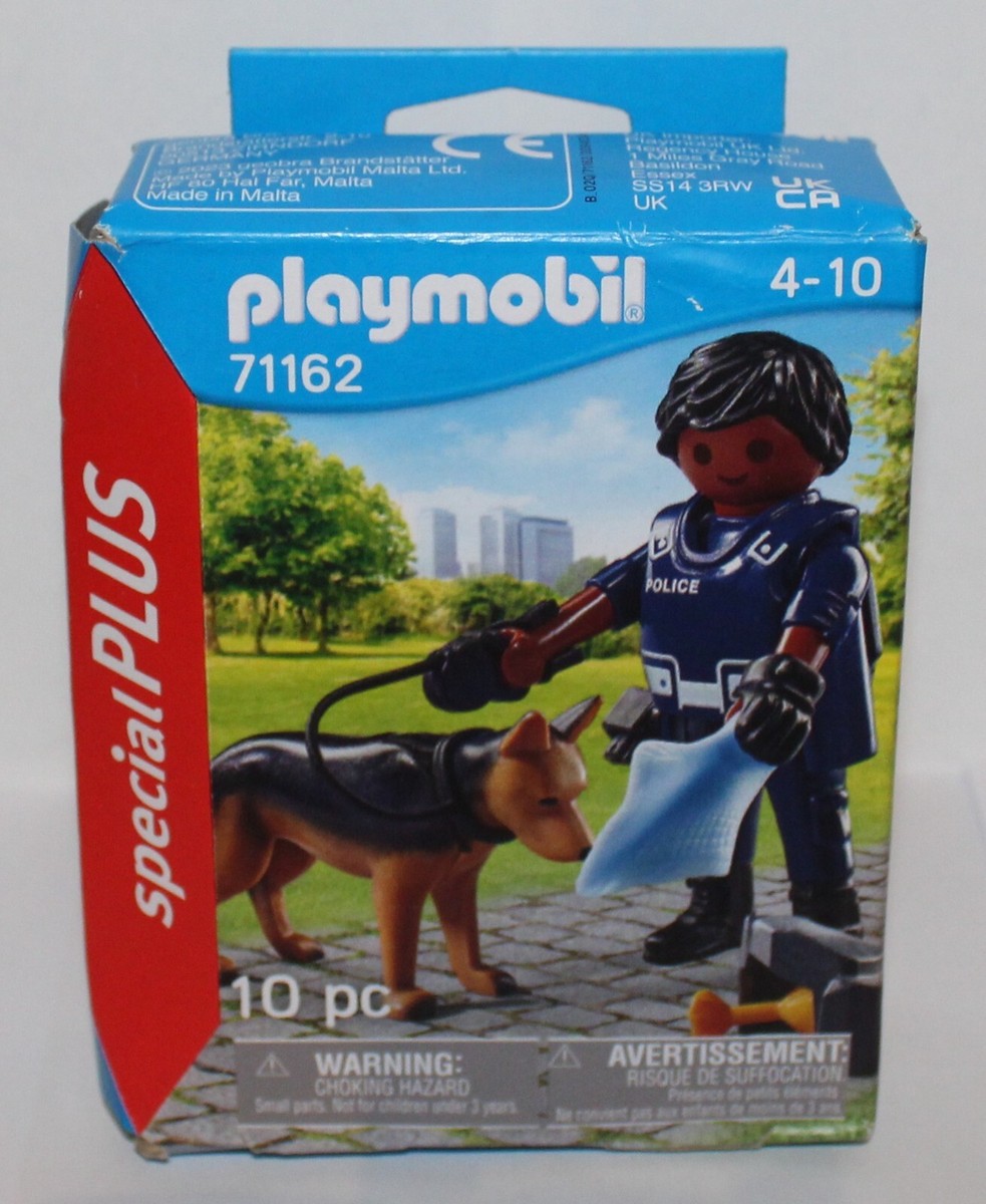 PLAYMOBIL 71162 POLICEMAN WITH DOG ACTION FIGURE SET (NEW SEALED