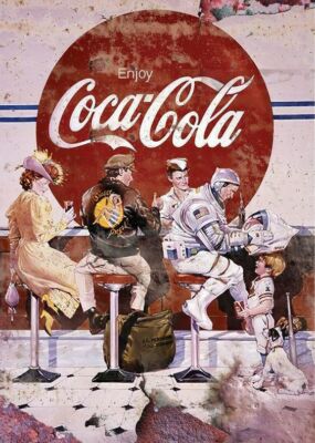 LEINWAND BILDER COCA COLA 50X70 CM