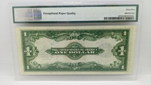 1923 $1 Silver Certificate - PMG 35 EPQ - Fr#237 - Large Size Note - Picture 2 of 5