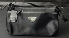 Prada Tessuto Nylon/ Leather Strap Shoulder Bag Vintage