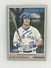 2019 Topps Heritage Minor League Jordan Groshans auto name color change #d 04/25