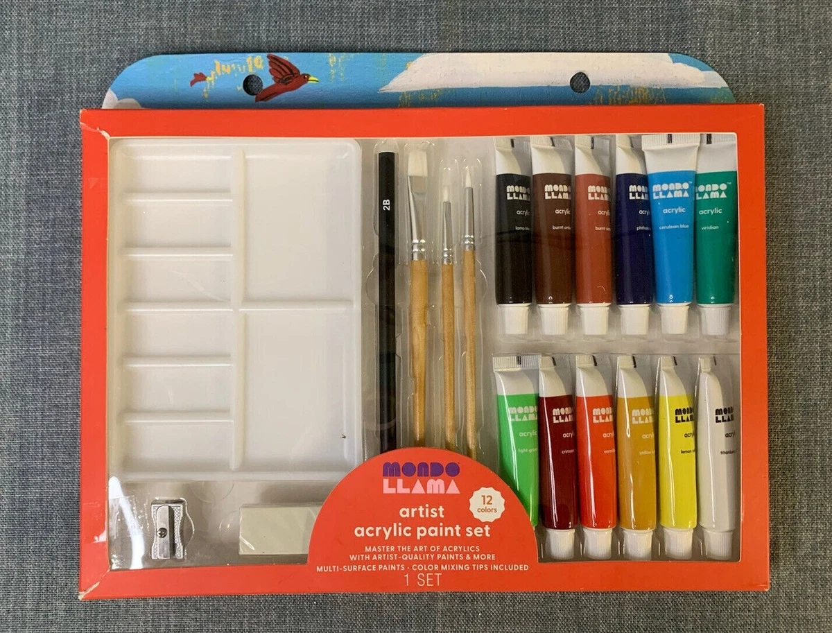 Acrylic Paint Set - Mondo Llama Artist - New