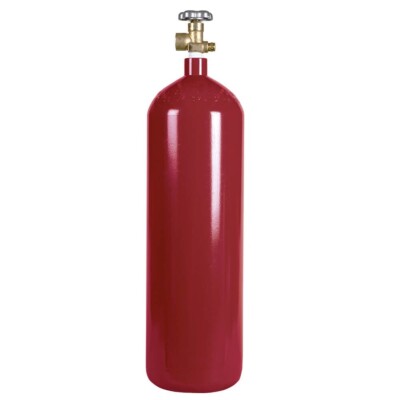 New 60 cu ft. Steel Nitrogen Cylinder Tank with CGA580 Valve Installed Nitro