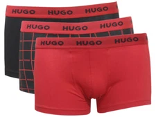 Hugo Boss Men's Underwear 3-Pack Black Trunk-Boxer