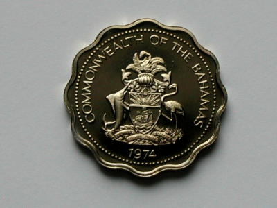 1974 BAHAMAS 10CENTS