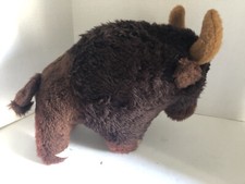 Dakin Vintage 1975 Buffalo Bison Plush Pillow Pets Brown 1970s Stuffed Animal