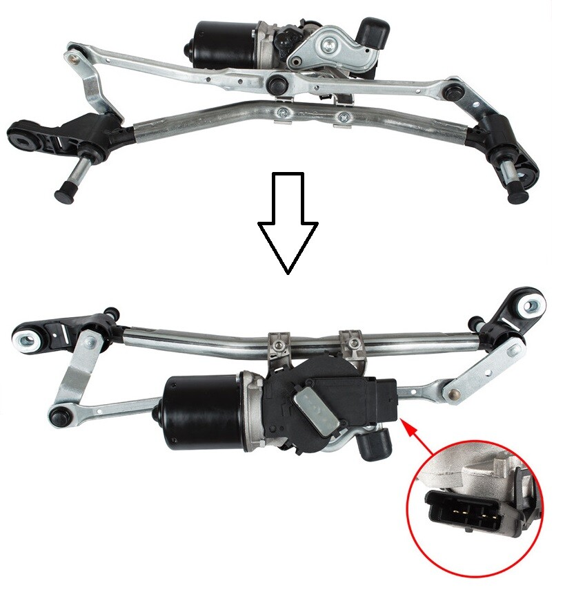Moteur d'essuie-glace Renault Modus pour réparer un balayage en panne