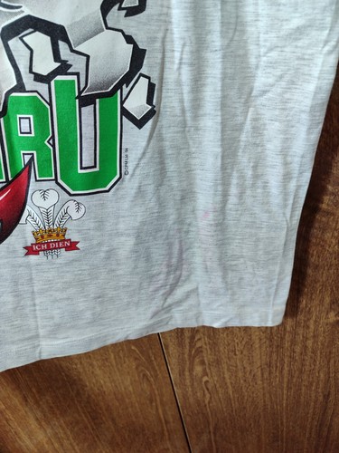 Wales Dragon Rugby Shirt 1994 Screen Stars Cymru Vintage Ich Dien Men Size XL - Picture 10 of 11