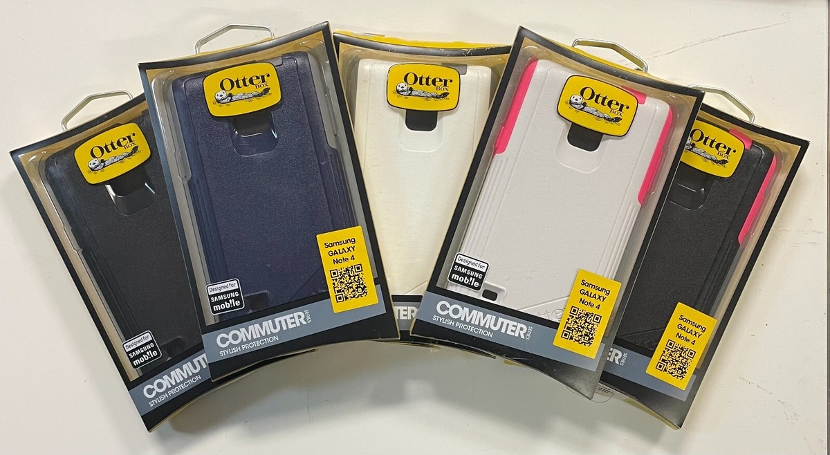 Otter Box COMMUTER Series Stylish Protection for Samsung Note 4, Temper  Glass