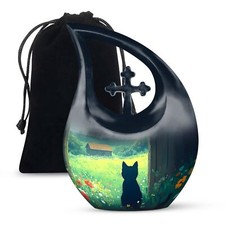 Cat Cremation Urns For Human Ashes Adult Male Female Memorial Burial 10 Inch