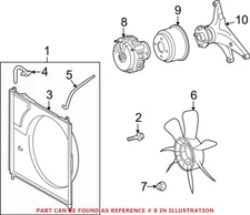 Genuine OEM Engine Cooling Fan Clutch For Toyota Land Cruiser Sequoia Tundra
