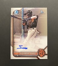 2022 Alexander Suarez Bowman Chrome 1st Prospect Auto #CPA-ASR GIants