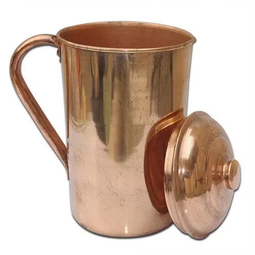 100% Pure Copper 2 Liter Pitcher With Ayurvedic Health Benefits Water Jug - Picture 4 of 4