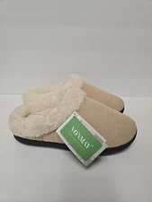 VONMAY Womens Warm Slippers Size 7- 8 Memory Foam Comfy Faux Fur House Shoes