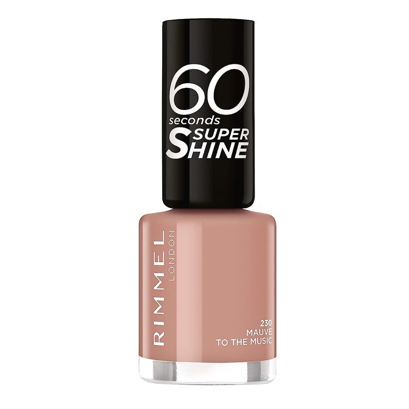 RIMMEL SMALTO UNGHIE 60" SECONDS ROSA ANTICO SCURO MALVA 230 MAUVE TO THE MUSIC