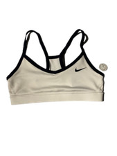 Nike Girl's Dri-Fit Light Support Sports Bra Black/White 846096-101