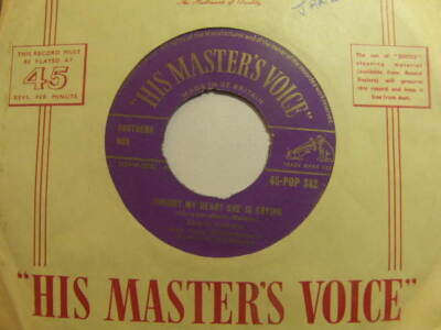 Eddie Fisher   Tonight My Heart She Is Crying 1957 7  HMV POP 342
