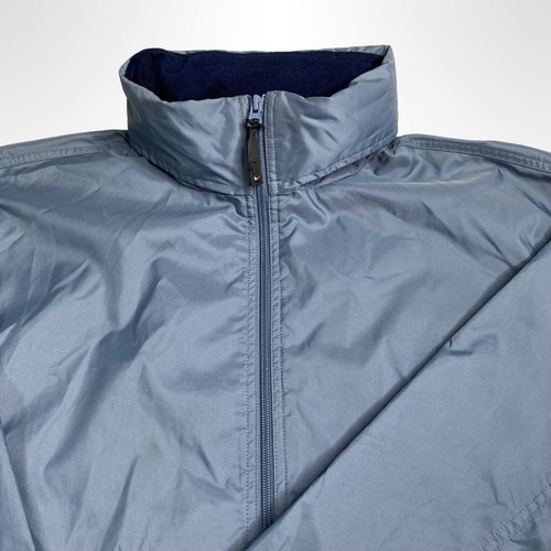 Vintage Nike 1/2 Zip Windbreaker Rain Jacket Men XXL Blue Vented Foldable Hoodie - Picture 16 of 23
