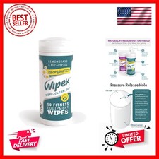Fitness Equipment Wipes - Original Natural Plant Based Gym Wipes for Equipmen...
