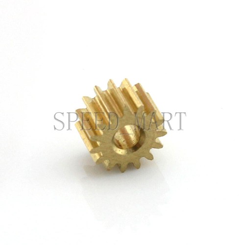 0,5M14T 2 mm 3 mm diámetro 14 dientes módulo 5 mm motor engranaje de pista de metal - Imagen 2 de 4