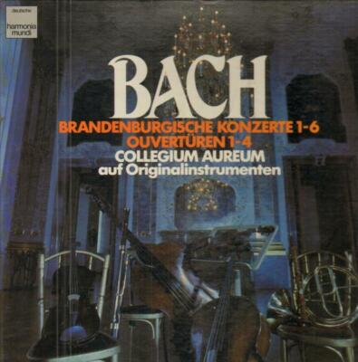 LP-BOX Bach Brandenburgische Konzerte 1-6, Ouvertüren 1-4 NEAR MINT Harmonia