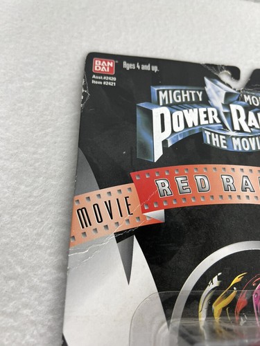 Bandai Mighty Morphin Power Rangers The Movie Red Ranger Action Figure Rare 1995 - Picture 7 of 14