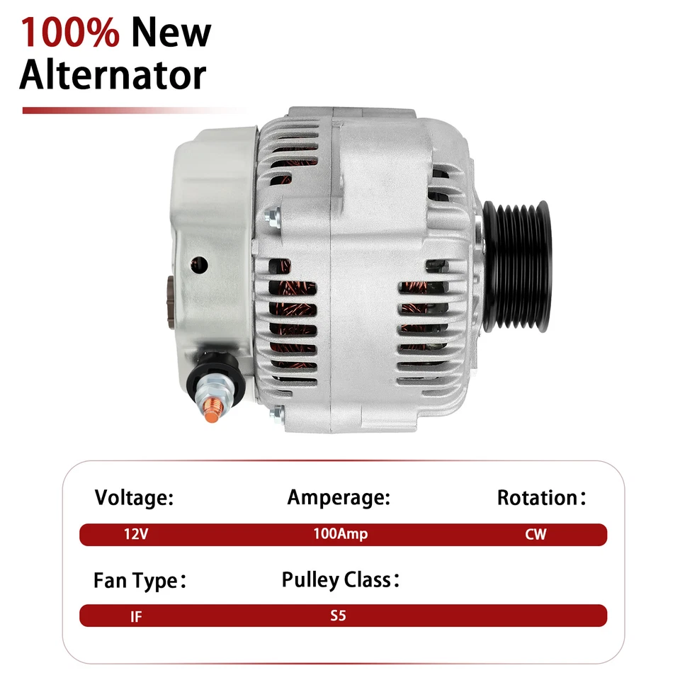 Alternador 13991 101211-7300 para Lexus GS400 1998-2000 Lexus GS430 2001-2005 Foto 3 de 4