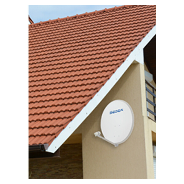 Antenne Parabole Satellite 65cm contre les Coupures d'Image avec LNB Single 0.1dB HD4K
