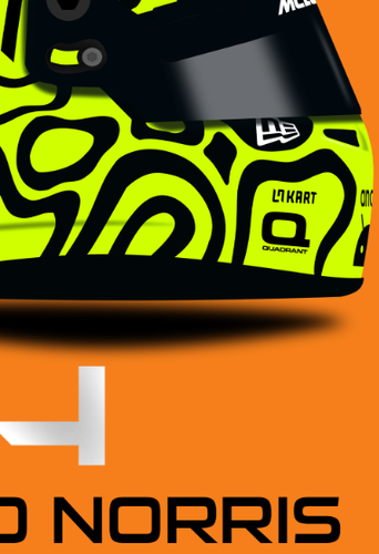 Lando Norris 2019-2025 Casco Metal F1 Llavero McLaren F1 Regalo - Imagen 4 de 17