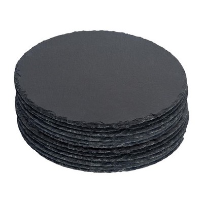 Runde Tischsets aus Schiefer - 30 cm - 12 Stück