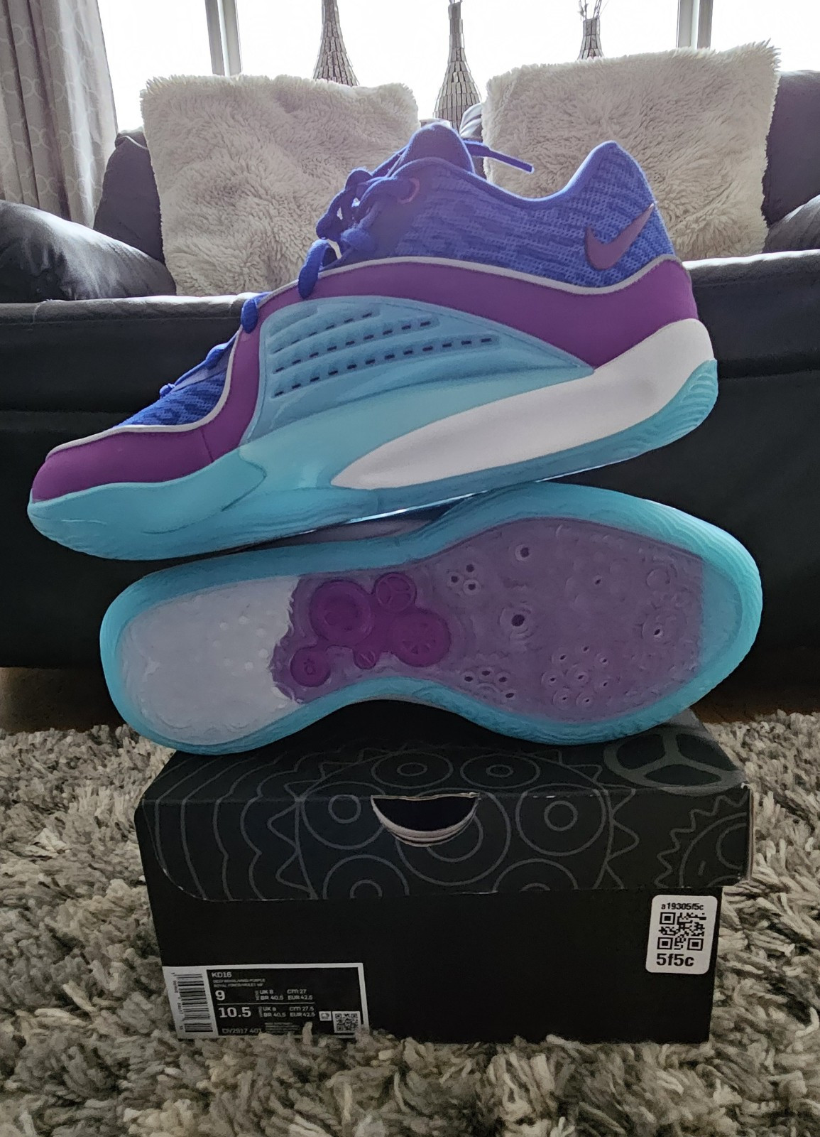 Nike KD 16, Deep Royal/Vivid Purple , U.S. Men's Size 9, New /Never Been Worn