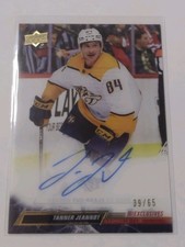 2022-23 UPPER DECK CLEAR CUT TANNER JEANNOT EXCLUSIVES AUTO AUTOGRAPH 39/65
