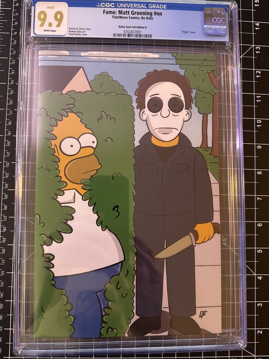 9.9 CGC NYCC 2025 Matt Groening The Simpsons Halloween Homer Foil