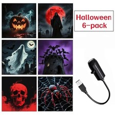 Led Halloween Usb Projector Light Night Lamp W 6 Patterns Holiday Decor Usa Led Halloween Usb Projector Light Night Lamp W 6 Patterns Holiday Decor Usa