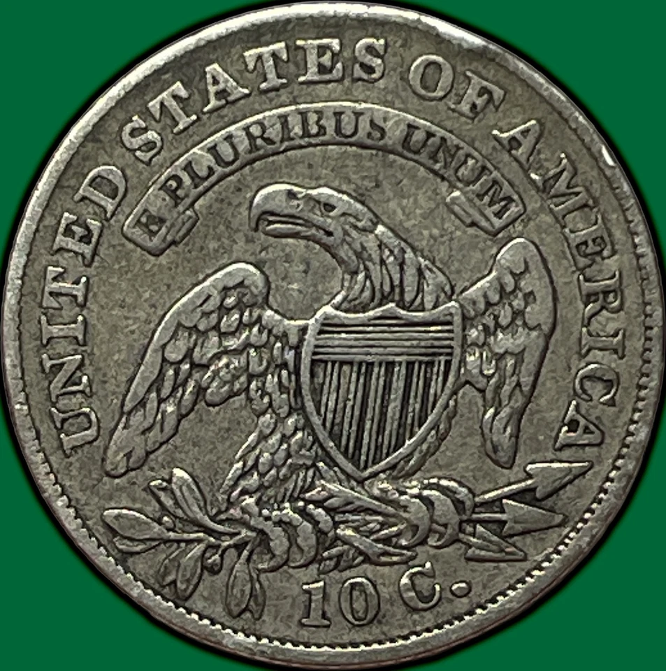 1835 Capped Bust Dime Extremely Fine XF Coin #28616 - Image 2 of 3