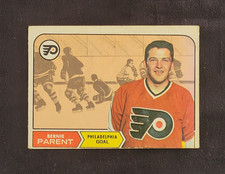 1968-69 O-PEE-CHEE BERNIE PARENT ROOKIE CARD #89 FLYERS HOF NHL HOCKEY - VG