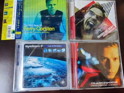 Used 4-piece set f ''The very Best Of Ferry Corsten'' ''OUT OF THE BLUE'' ''RIGHT OF