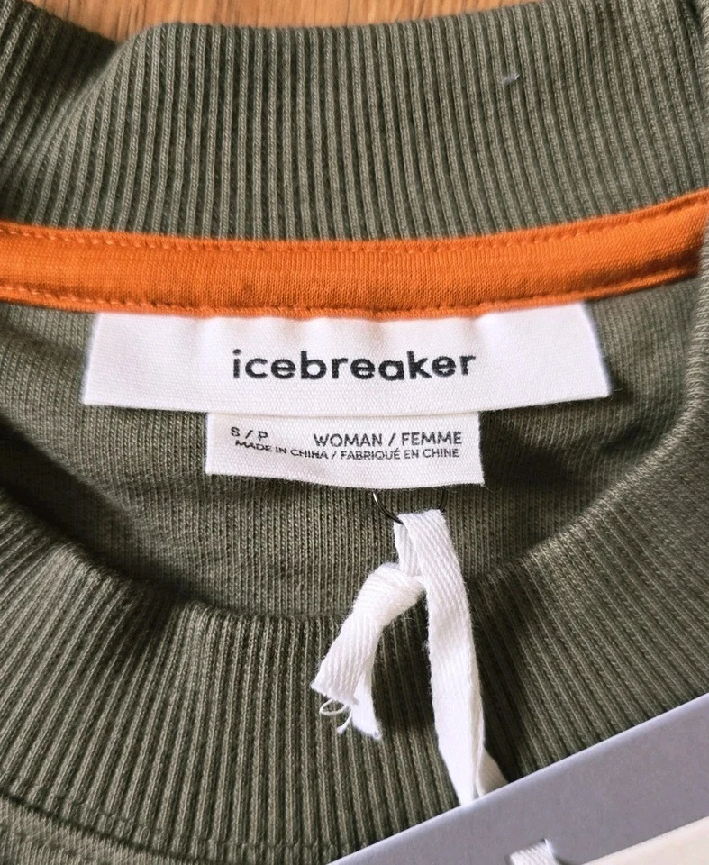  Sudadera Icebreaker Mezcla Lana Merino Central II Mujer Talla S Verde Loden NUEVA Foto 2 de 4