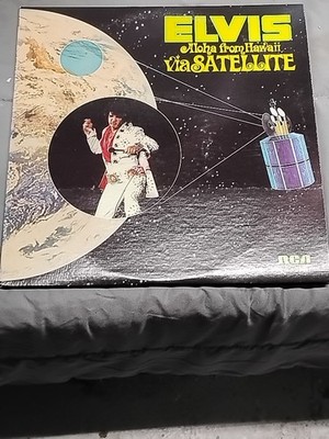 1975 ELVIS PRESLEY ALOHA FROM HAWAII VIA SATELLITE Vinyl Record- 4857