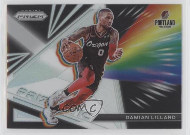 2021-22 Panini Prizm Prizmatic Silver Prizm Damian Lillard #7 0m1w
