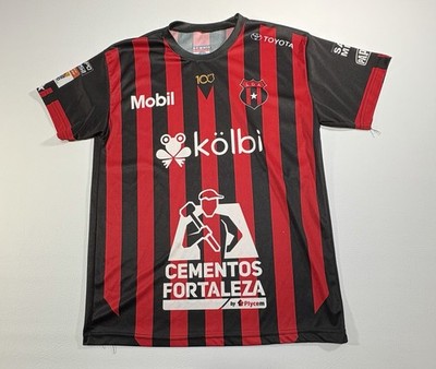 LD Alajuelense Soccer Jersey Mens L Costa Rica Football Shirt Red Black