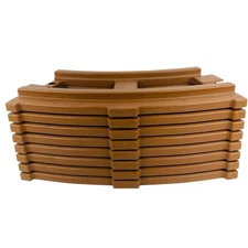 Lot of 8 Peg Perego Thomas the Tank Engine Train Ride-On Curved Brown Tracks