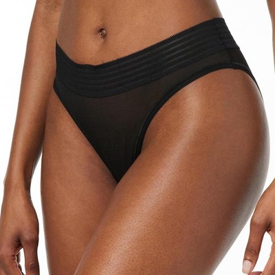 Triumph Tempting Sheer Highleg Tai Damen Slip Briefs Schwarz Gr. XL