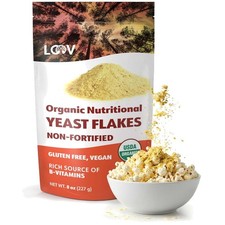 Organic Nutritional Yeast Flakes 8oz - , Non-GMO