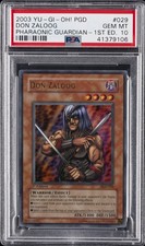 2003 YU-GI-OH! PGD-PHARAONIC GUARDIAN 1ST ED #029 DON ZALOOG PSA 10