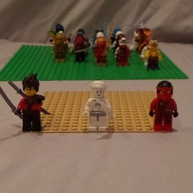 LEGO Minifigure Ninjago Lot 25 Pcs Pythor Garamadon Sensi Wu