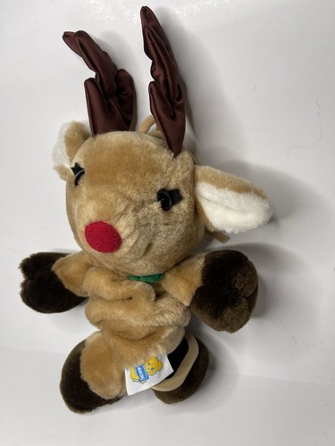 Lullaby Pull Rudolph Reindeer Plush 1986 DAKIN Musical Crib Stuffed Animal Vgt - Picture 3 of 7