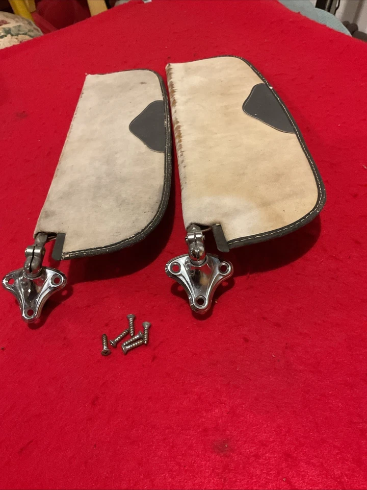 PAR DE QUEBRA SOL INTERIOR 1949 1950 1951 1952 CHEVROLET STYLELINE FLEETLINE CUPÊ - Imagem 2 de 4